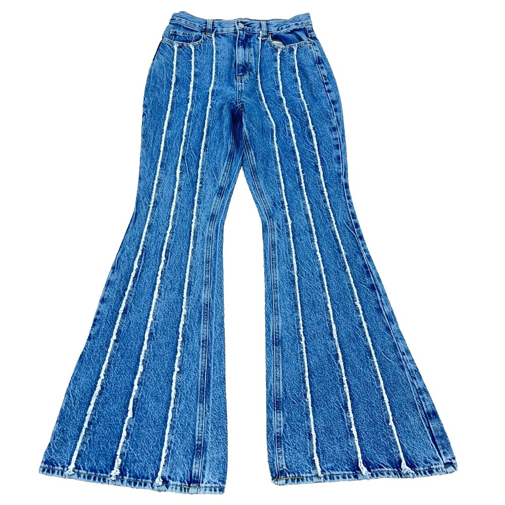 PacSun Jeans Women 28 High Rise Flare Denim‎ Boho Skate Bellbottom Pants